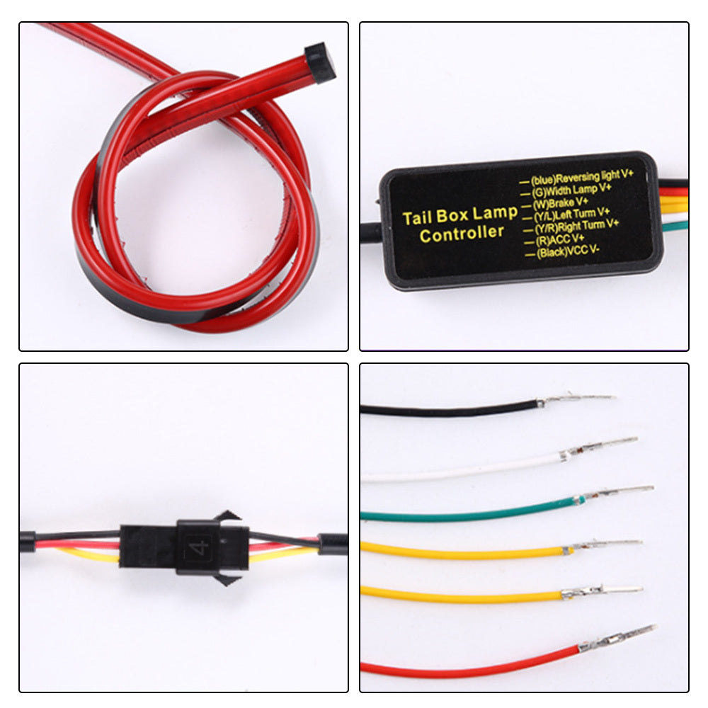 Car High-position Brake Light Rear Glass LED Decoration