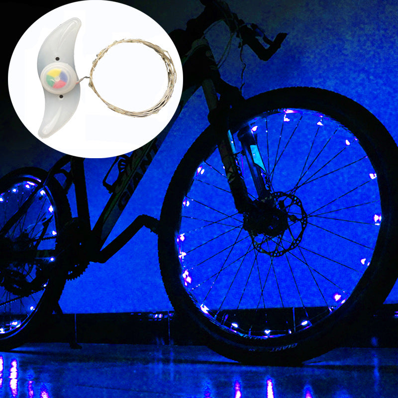 Super Cool Bicycle Led Hub Light Set Mountain Bike Rack Light