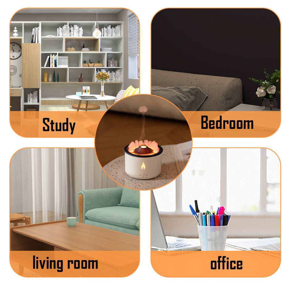 New Creative Ultrasonic Essential Oil Humidifier Volcano