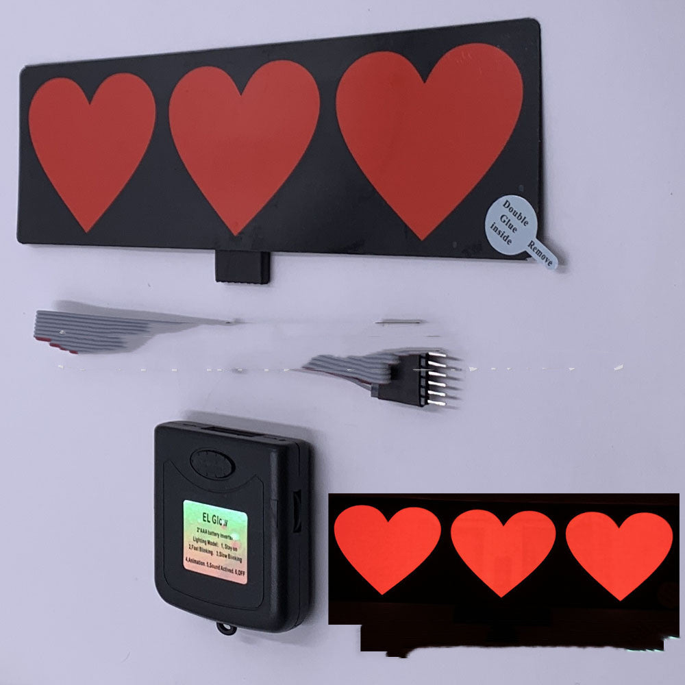 Wanted Car Windshield Glow Panel Electric Marker Lamp LED Decoration