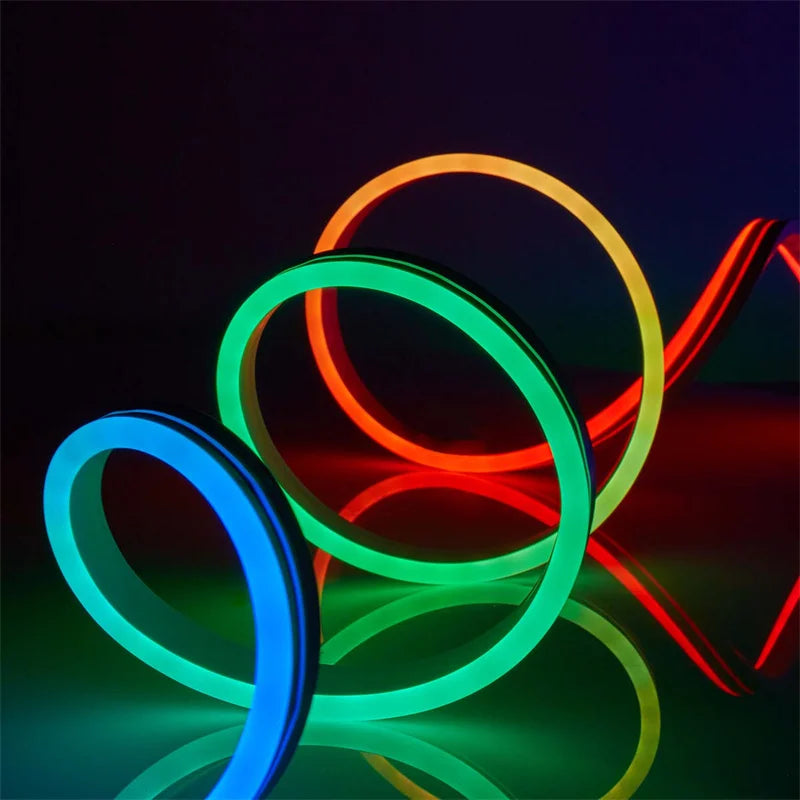 TUYA Neon LED Strip Lights 12-24V 84LEDs/M Silicone Neon Rope Light