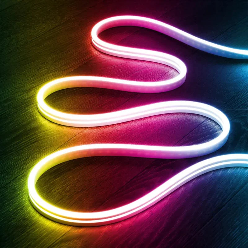 TUYA Neon LED Strip Lights 12-24V 84LEDs/M Silicone Neon Rope Light