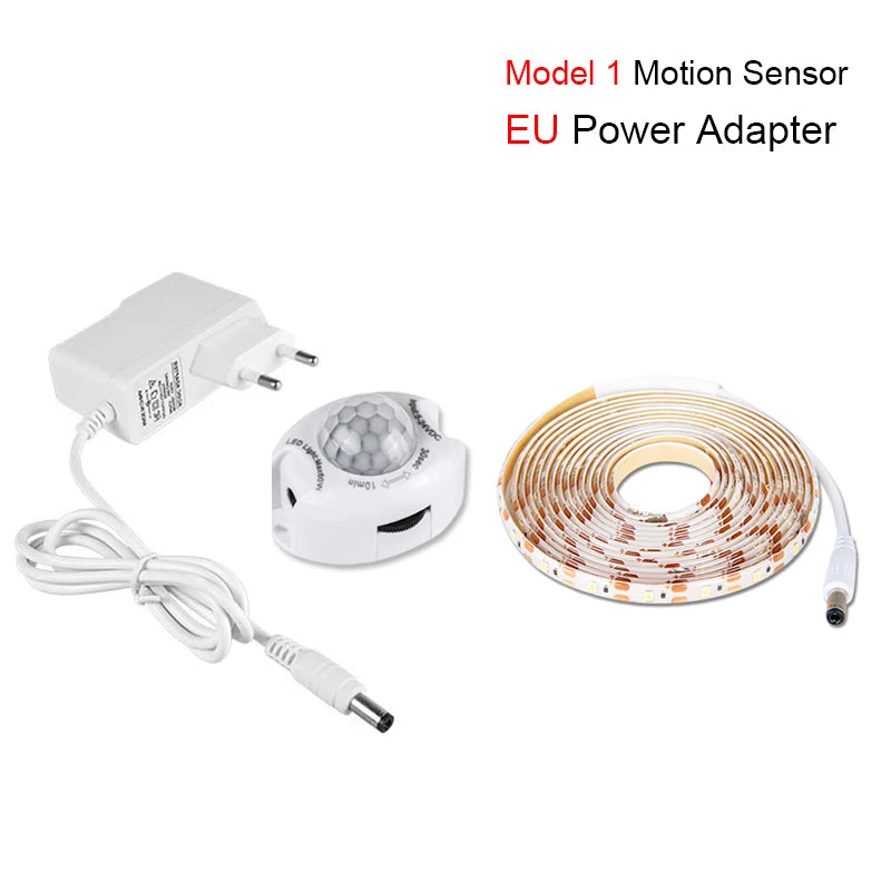 1-5m PIR Motion Sensor LED Strip Lights IP65 Waterproof DC