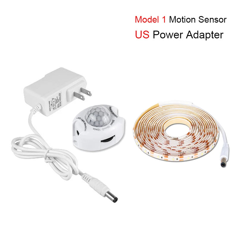 1-5m PIR Motion Sensor LED Strip Lights IP65 Waterproof DC