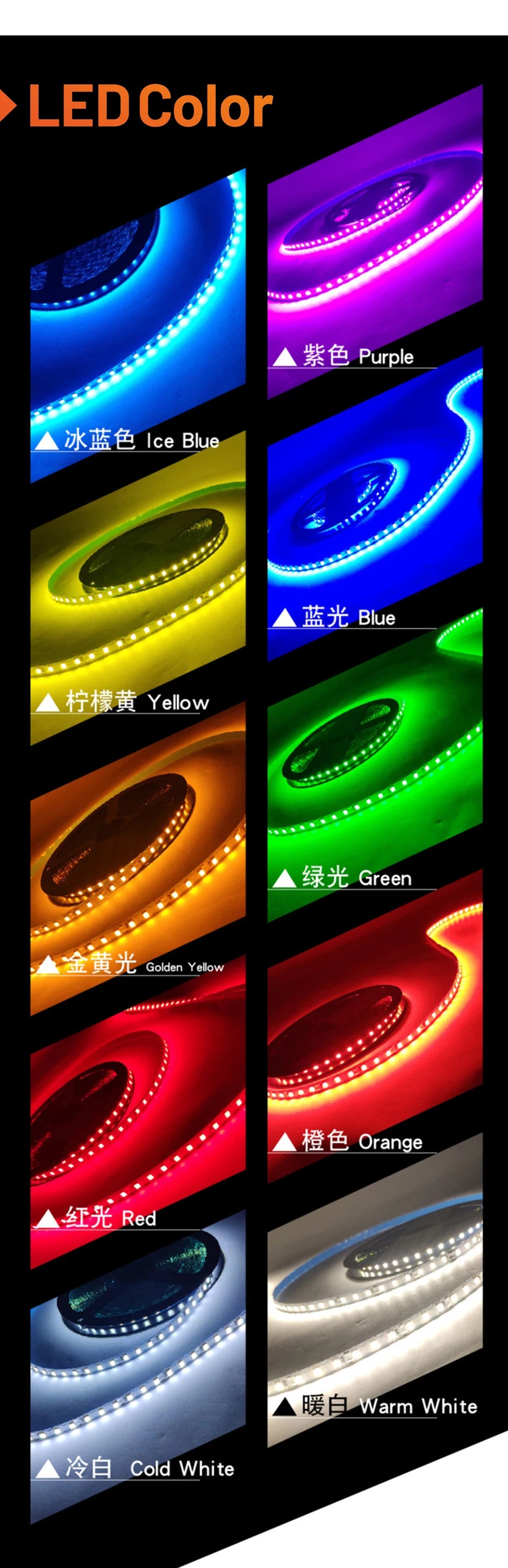 6/8mm 5M/Rolls DIY Separate Silicone Neon Strip Led Tape