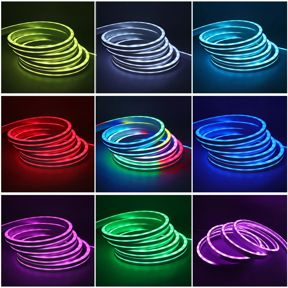 5V WS2812B RGB Neon Light Individually Addressable Flex LED Tape