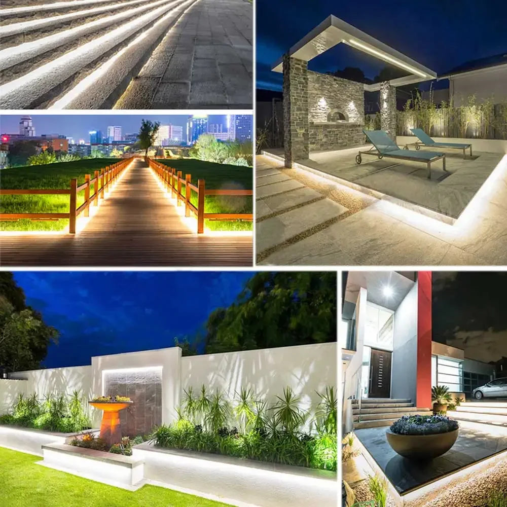 Solar Strip Ligh 24V COB Solar Neon Light Strips Waterproof