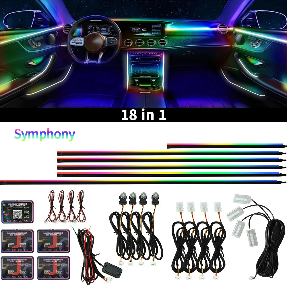 Symphony Ambient Lights Car RGB App Control LED