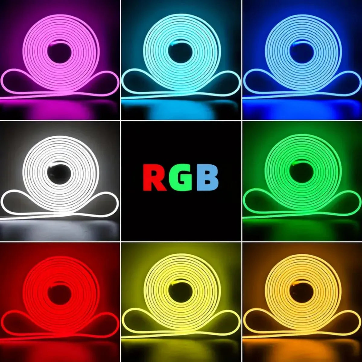 5V RGB neon light with bluetooth remote control and APP