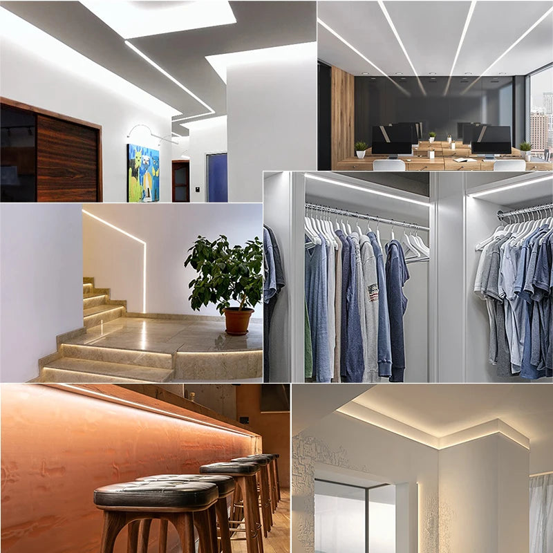 COB CCT LED Strip Lights 608 LEDs/m High Density Flexible Dimmable