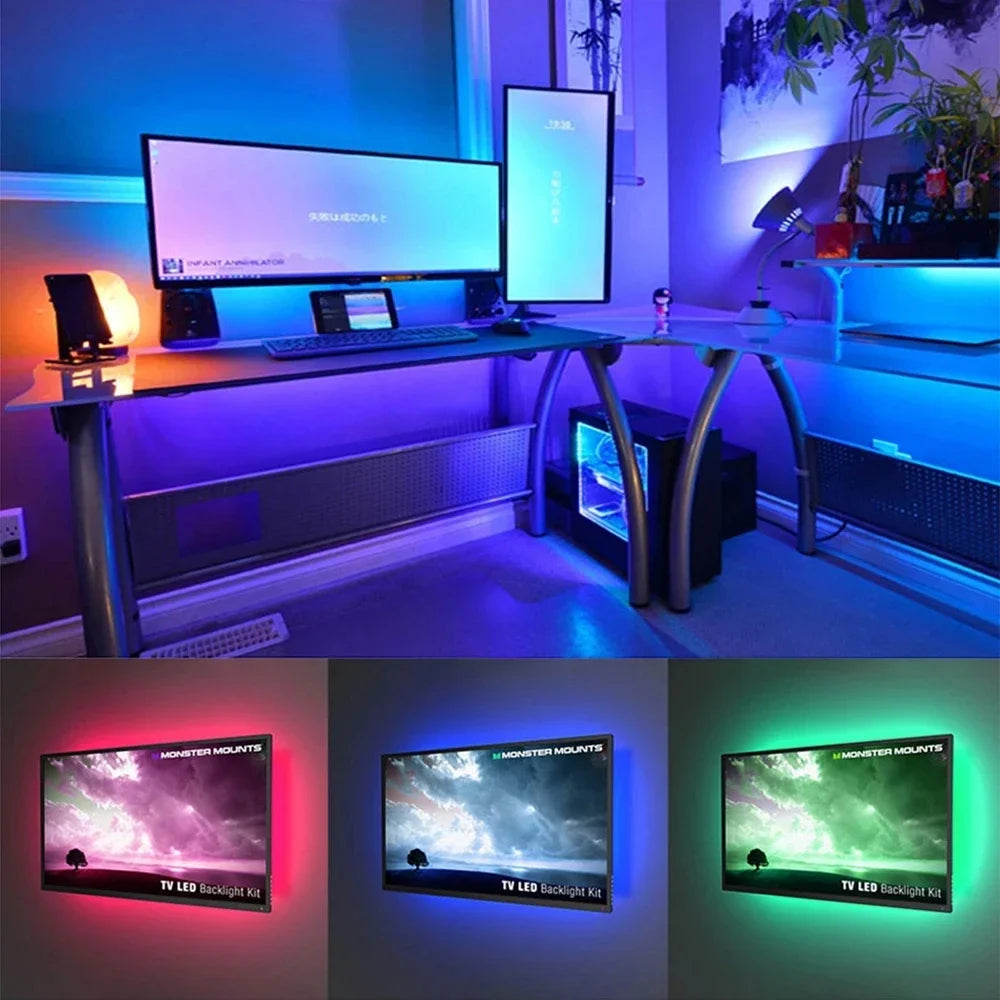 LED Strip RGB WS2812b Bluetooth App Remote Control Chasing