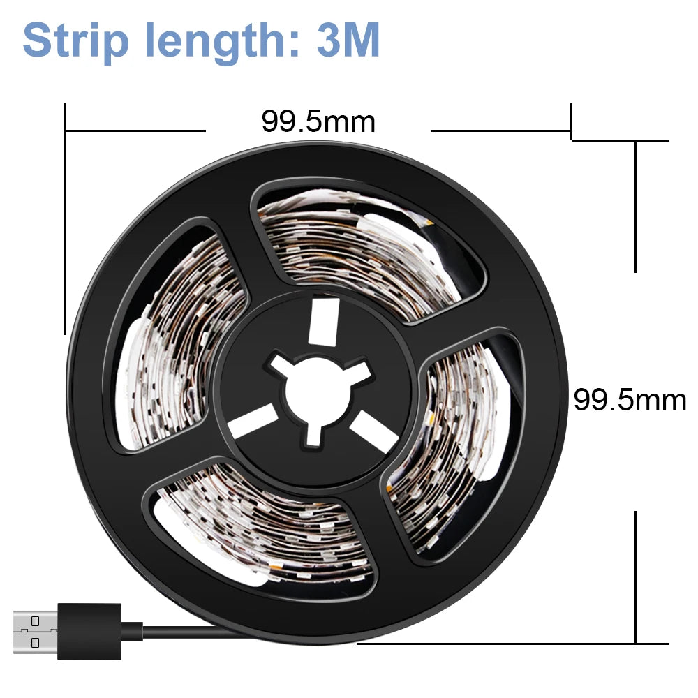 USB Strip Light LED Flexible Lamp Ribbon Diode Tape Lights