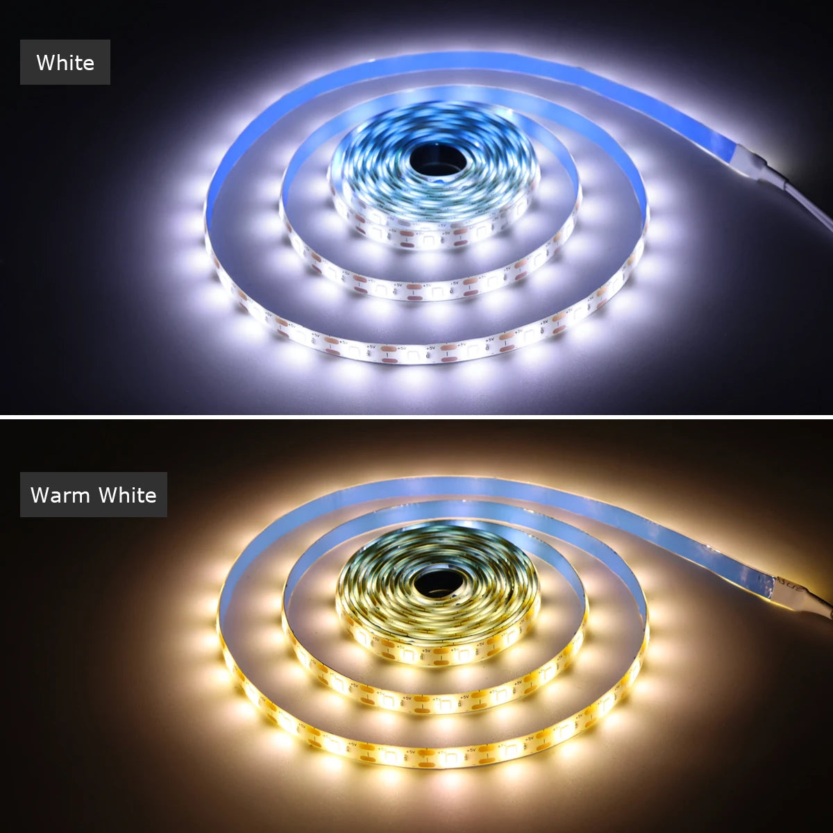 Wireless PIR Motion Sensor 5V USB LED Strip Light Flexible LED Tape