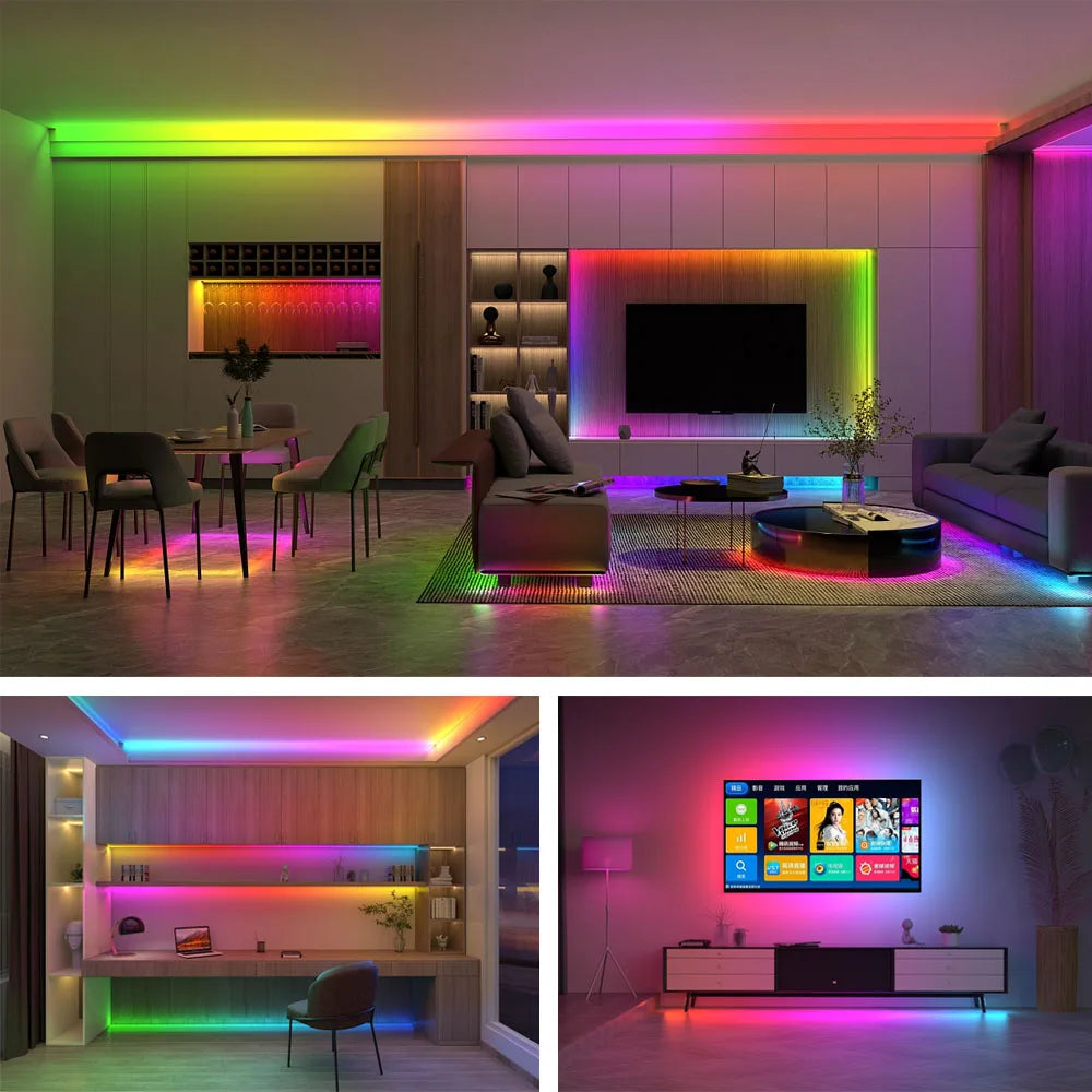 SK6812 DC12V RGBW RGBWW 5050SMD Led Strip Light One IC Drive 3Leds 4 IN 1 Smart Light