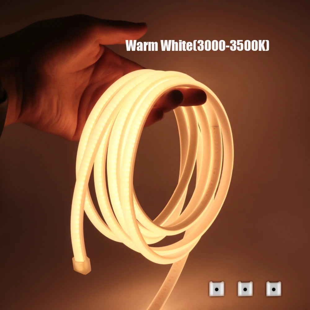 1/35M High Bright COB LED Strip Light 220V 288Leds Neon Strip