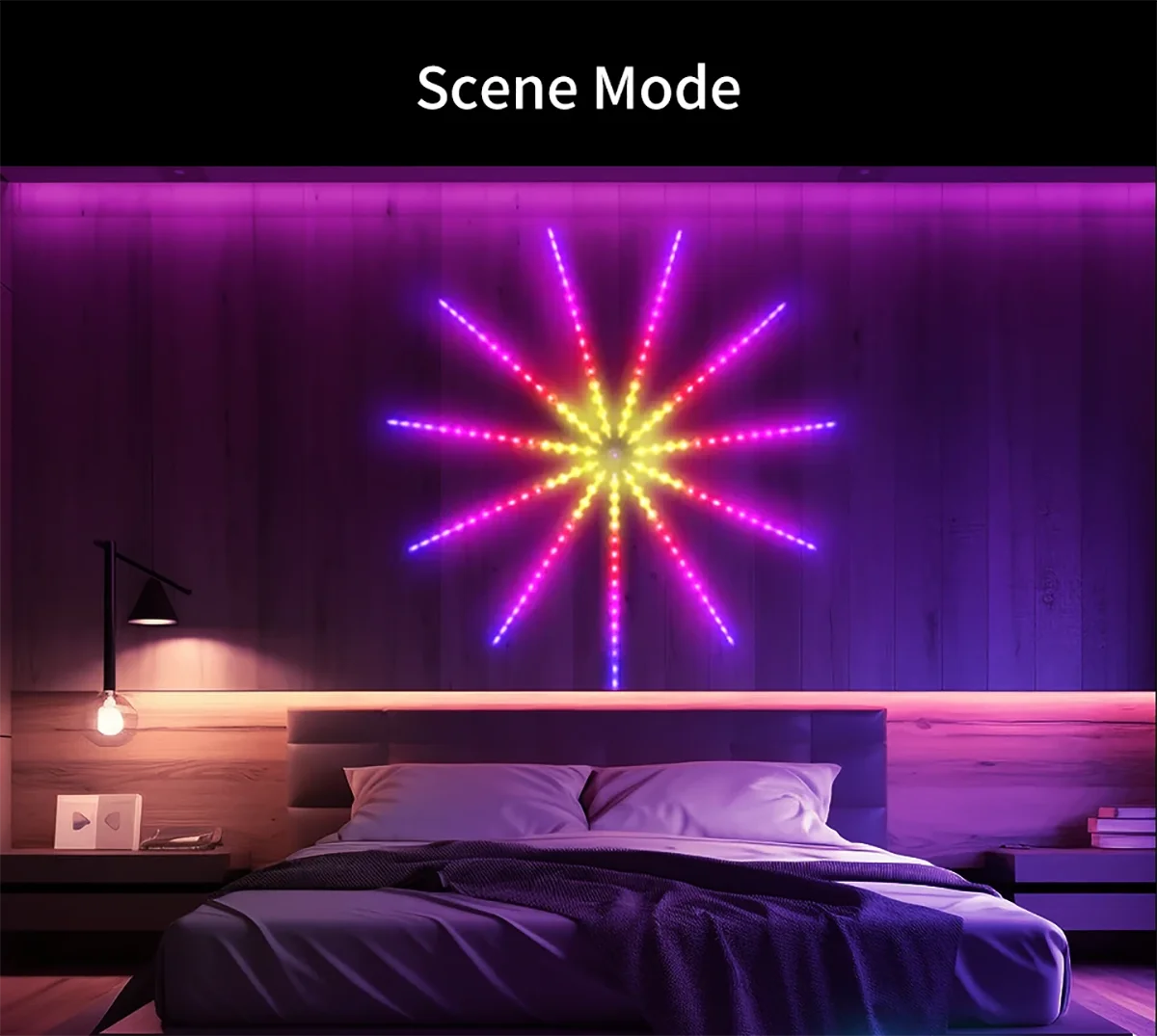 RGBIC Firework Strip Lights LED Bluetooth APP Control Neon Strip