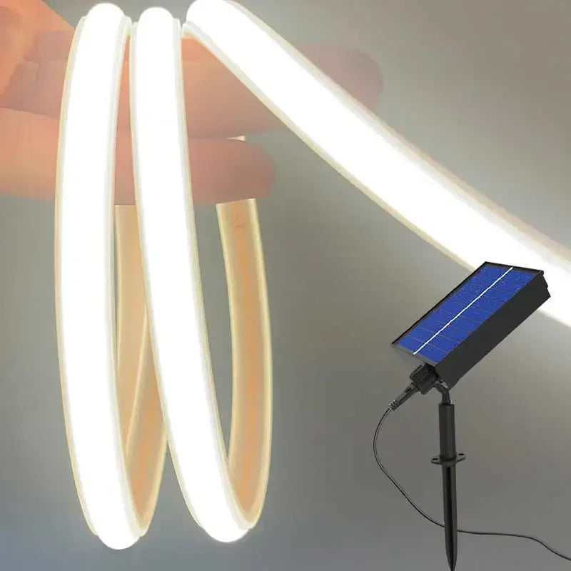 24V COB Solar Neon Light Strips Solar Flexible Lights