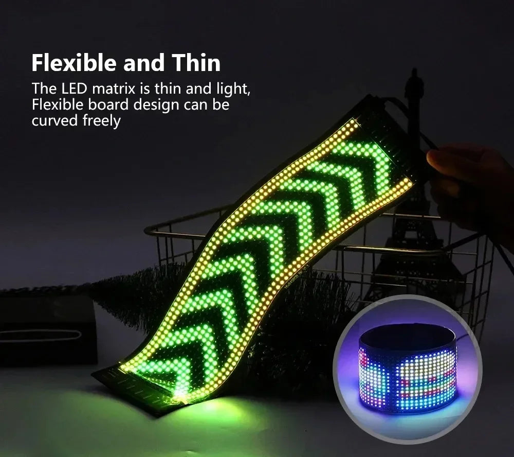 1-2 Pieces Devil‘s Eye LED Car Windshield Animation Screen Light