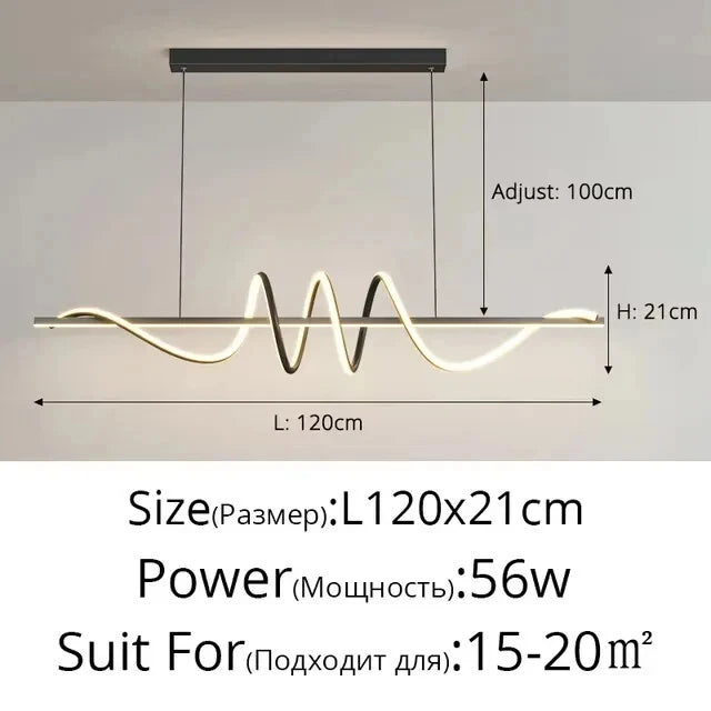 Modern Energy Saving LED Pendant Lights Dining Room Living Lamp