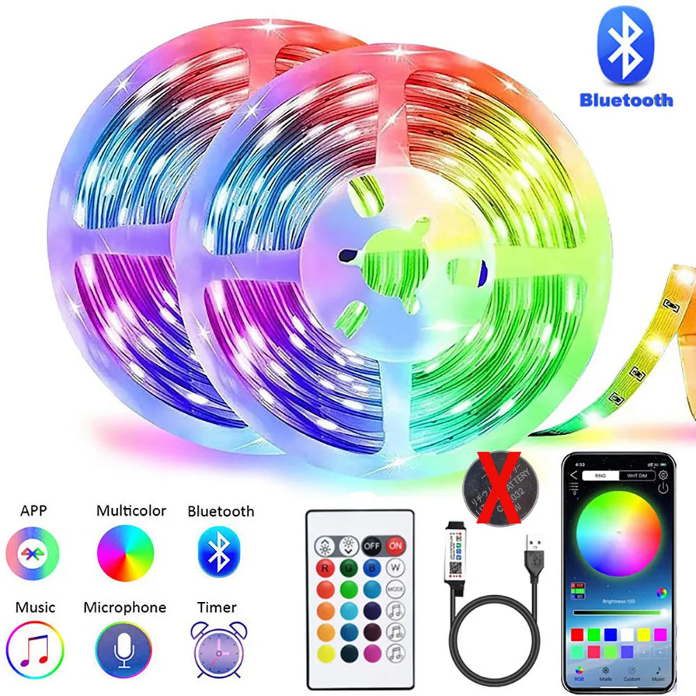LED Strip Light Strip 5V USB RGB 5050 Light Strip Bluetooth APP
