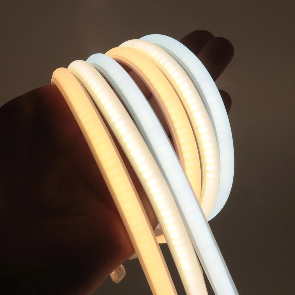 1/35M High Bright COB LED Strip Light 220V 288Leds Neon Strip