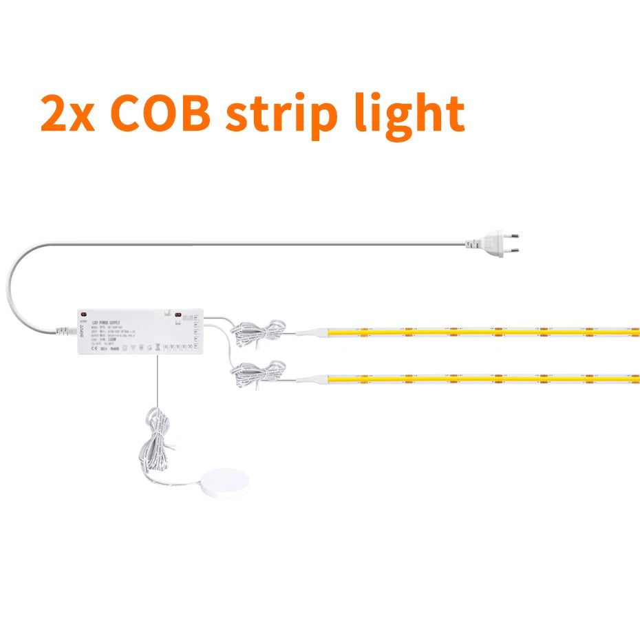 24V Under Cabinet Collection Display 320Leds COB LED Strip Light