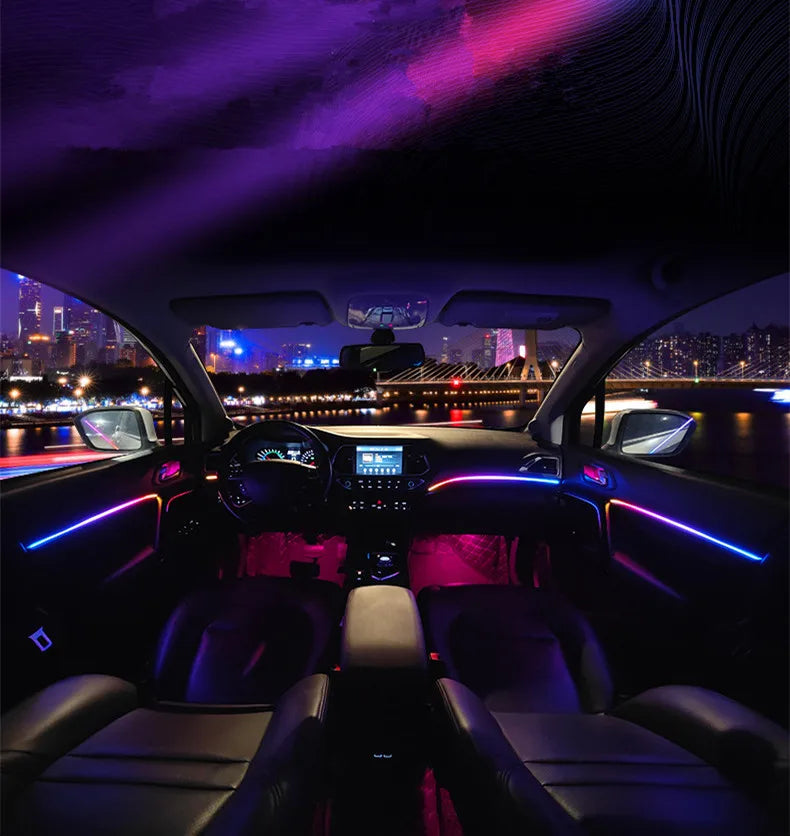 Universal Symphony Car LED Ambient Light 64 RGB Color Car Interior