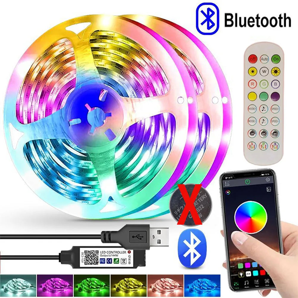 LED Strip Light Strip 5V USB RGB 5050 Light Strip Bluetooth APP