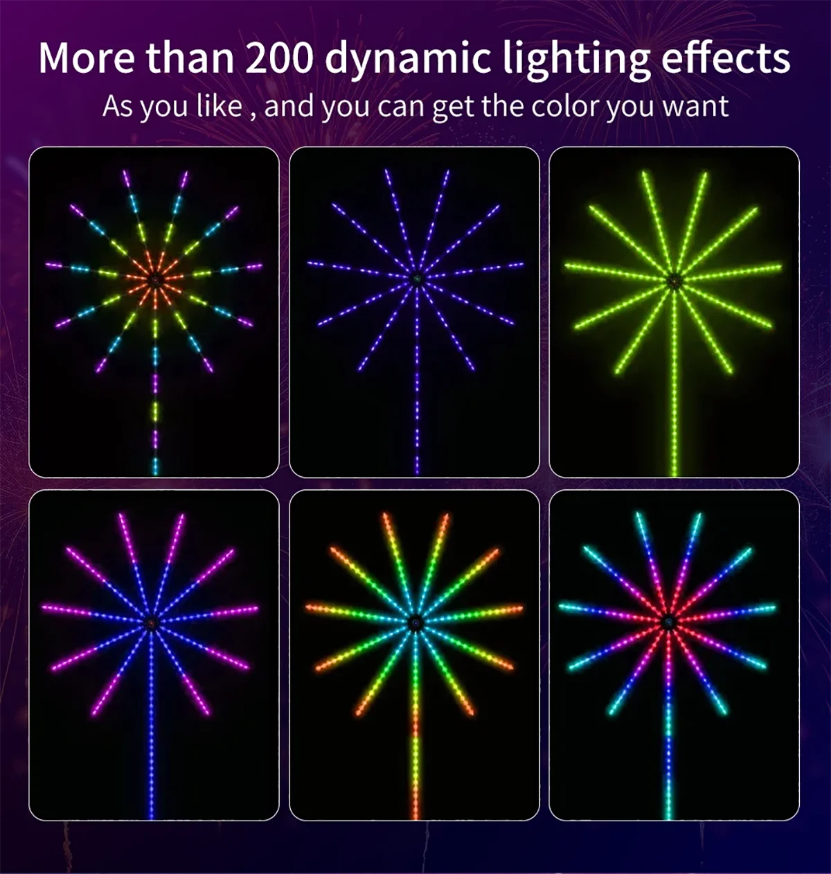 RGBIC Firework Strip Lights LED Bluetooth APP Control Neon Strip