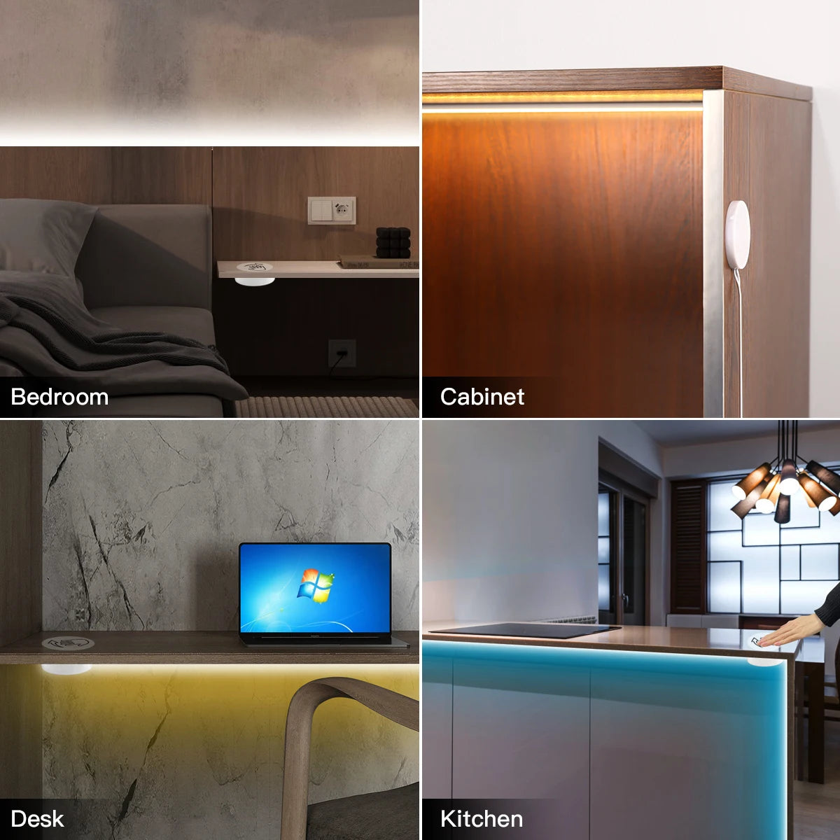 Hand Scan Sensor and Touch Dimmer Switch LED Strip Neon Lamp