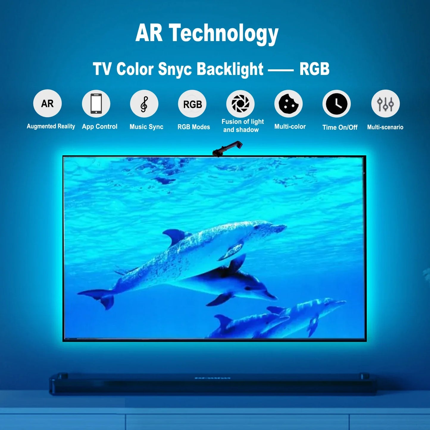 Immersion TV Backlights with Camera Smart Ambient TV Strip Light