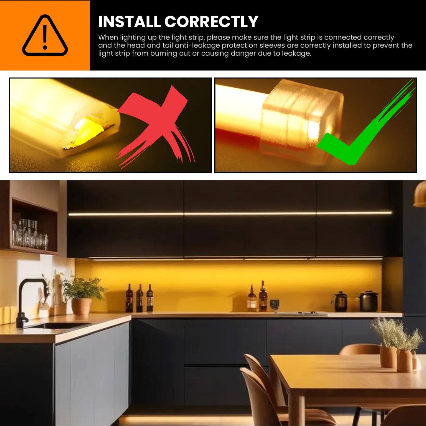 220V Dimmable Flexible Adhesive Tape for Home Garden Lighting