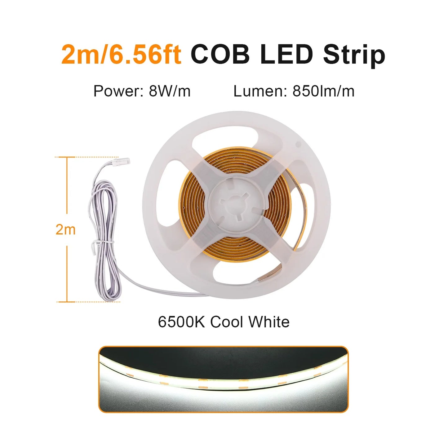 Under Cabinet COB LED Strip Light Collection Display