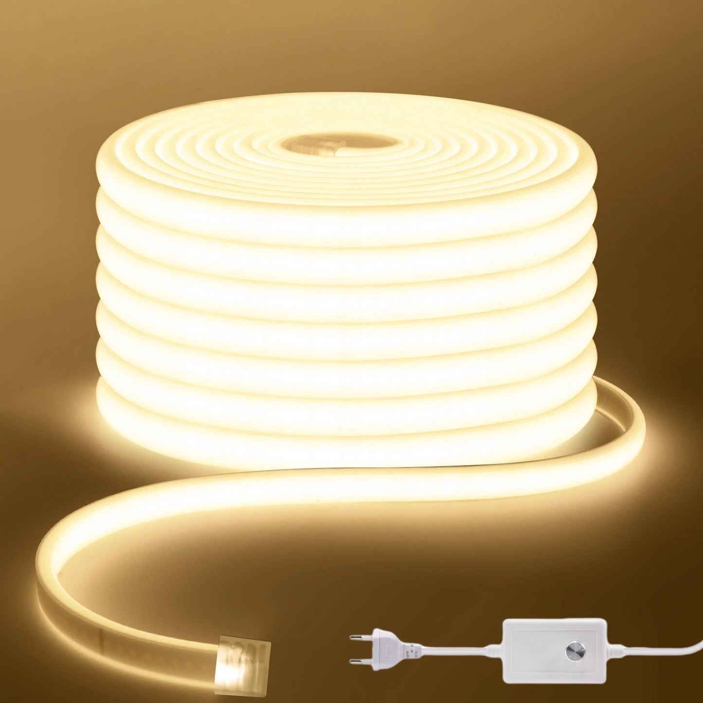 COB LED Strip Light With EU Switch/Dimmer Plug