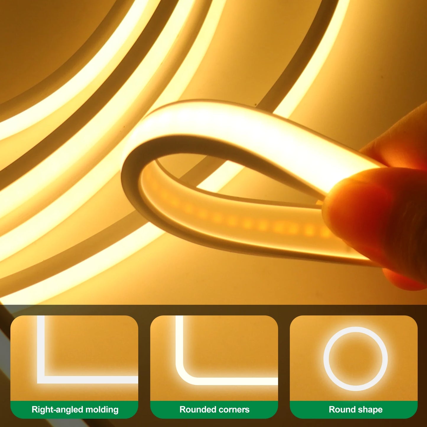 COB LED Strip Light Outdoor IP67 Waterproof Flexible LED Light