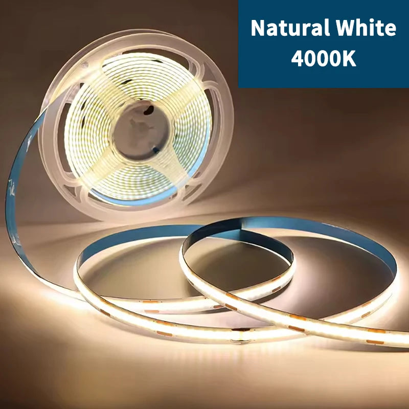 1~5m DC5V COB LED Strip Light with USB power supply