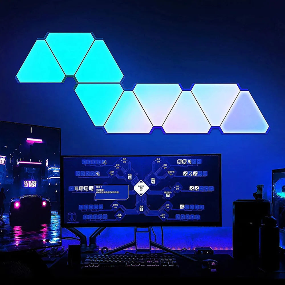 WIFI Bluetooth 5V USB Triangle Lamps Quantum LED Night Light