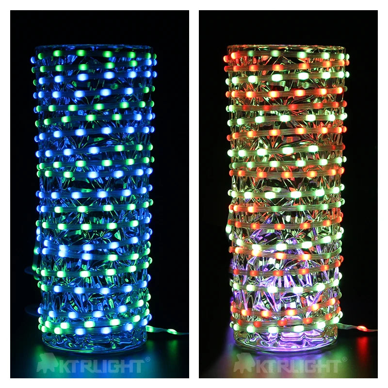 Transparent Wire 5V 3PIN WS2811 LED String Lights