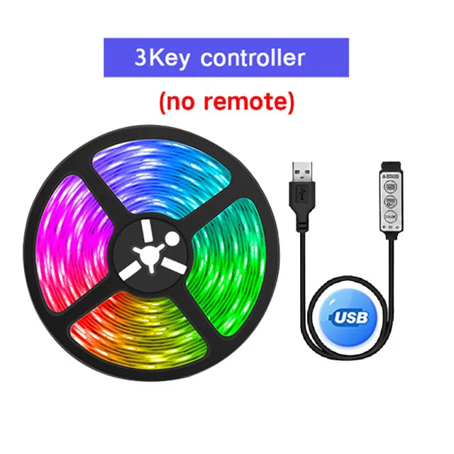 5V LED Strip Lights 1m-30m RGB Led Light Dimmable Color