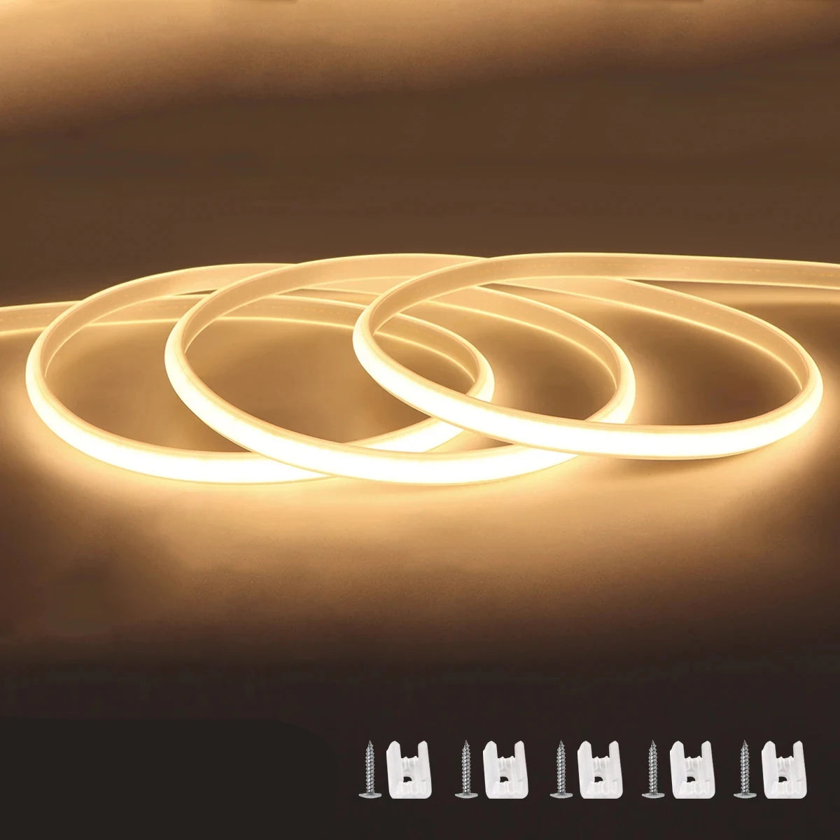 110V 220V Cob LED Strip Light Super Bright waterproof