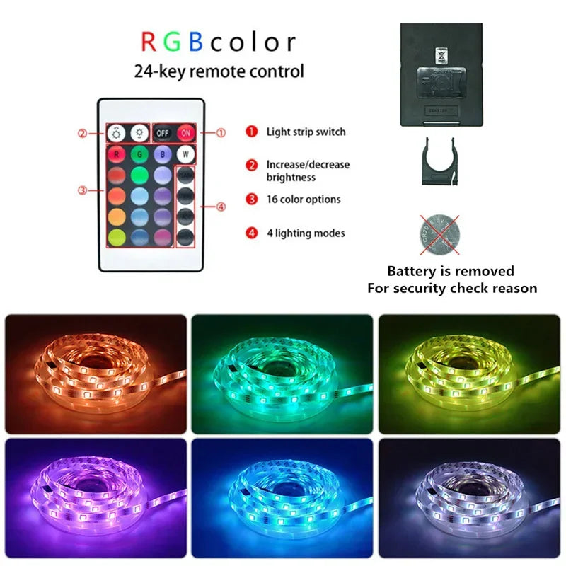 Bluetooth LED Strip Lights SMD 5050 RGB APP Remote Control