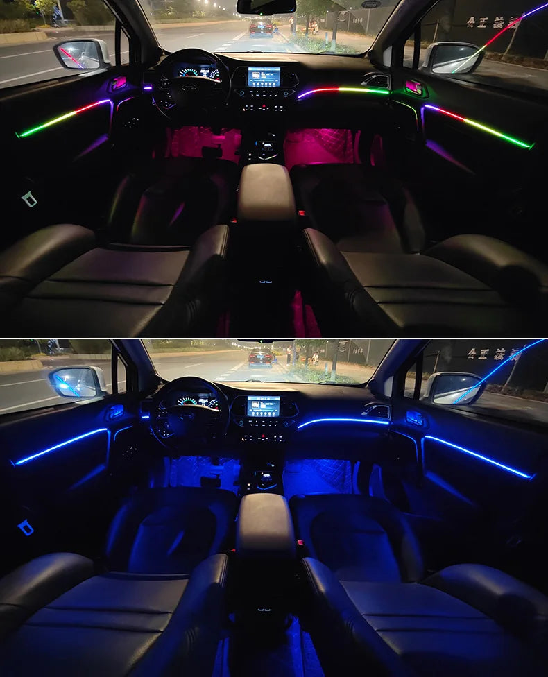 Universal Symphony Car LED Ambient Light 64 RGB Color Car Interior