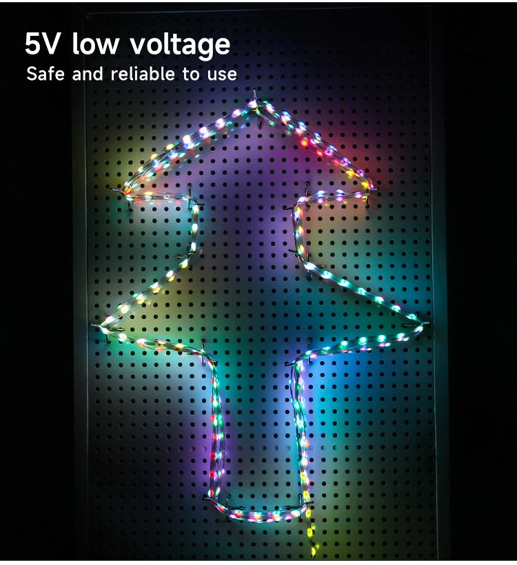 Transparent Wire 5V 3PIN WS2811 LED String Lights