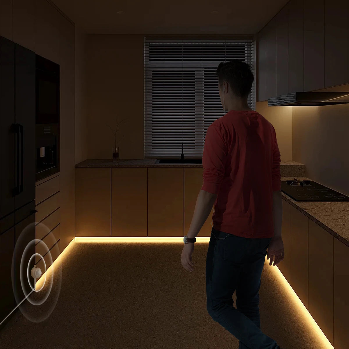 Smart PIR Motion Sensor Super Bright COB LED Strip Neon Light
