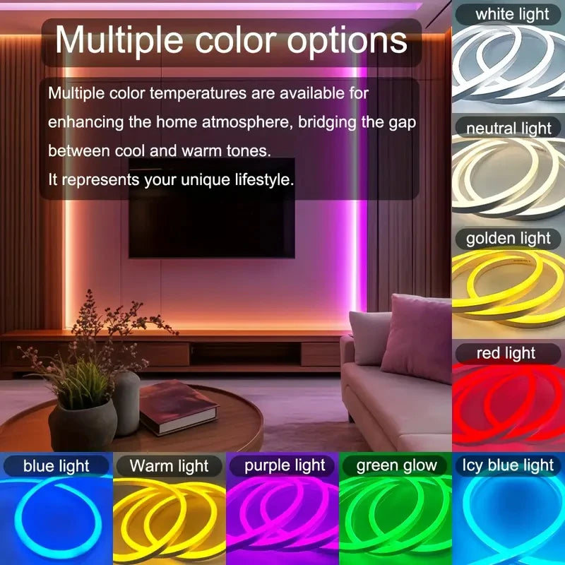 5V RGB neon light with bluetooth remote control and APP