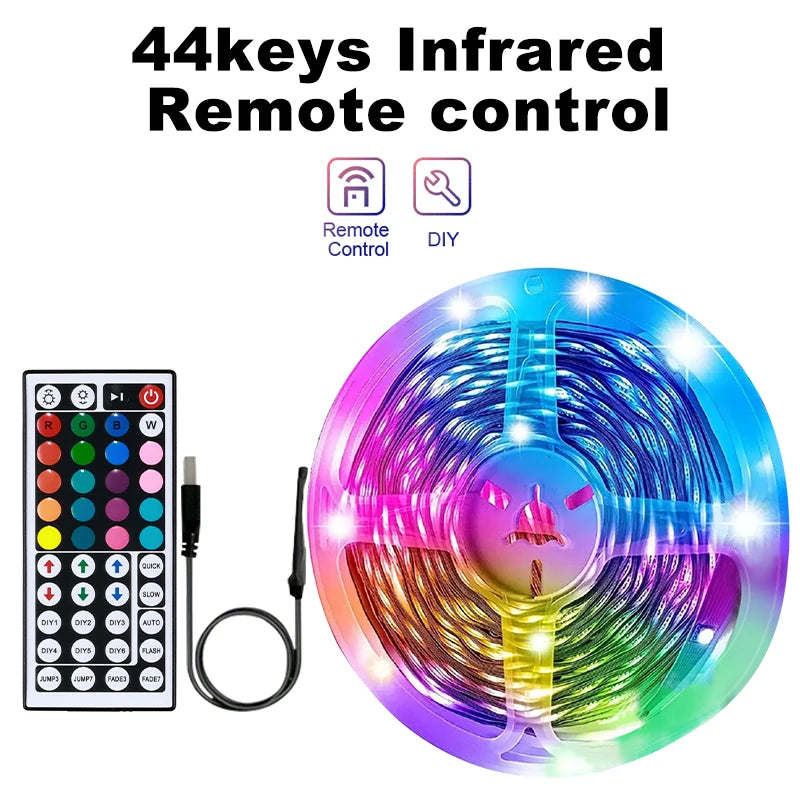 USB LED Strip Lights 20M RGB5050 Music Sync Remote Control