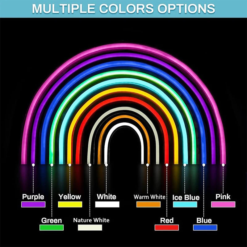 Battery Powered Led Strip Flexible Neon LED Strip Lights