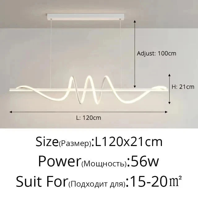 Modern Energy Saving LED Pendant Lights Dining Room Living Lamp