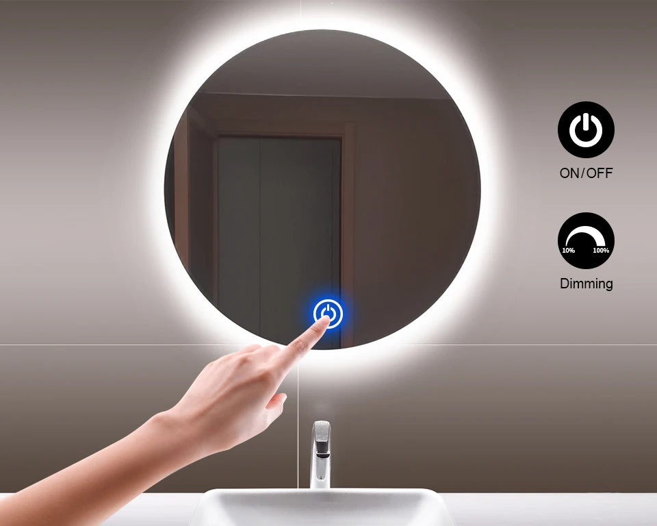 Touch Switch Makeup Mirror Light Dimmable 12V COB LED Strip Lights