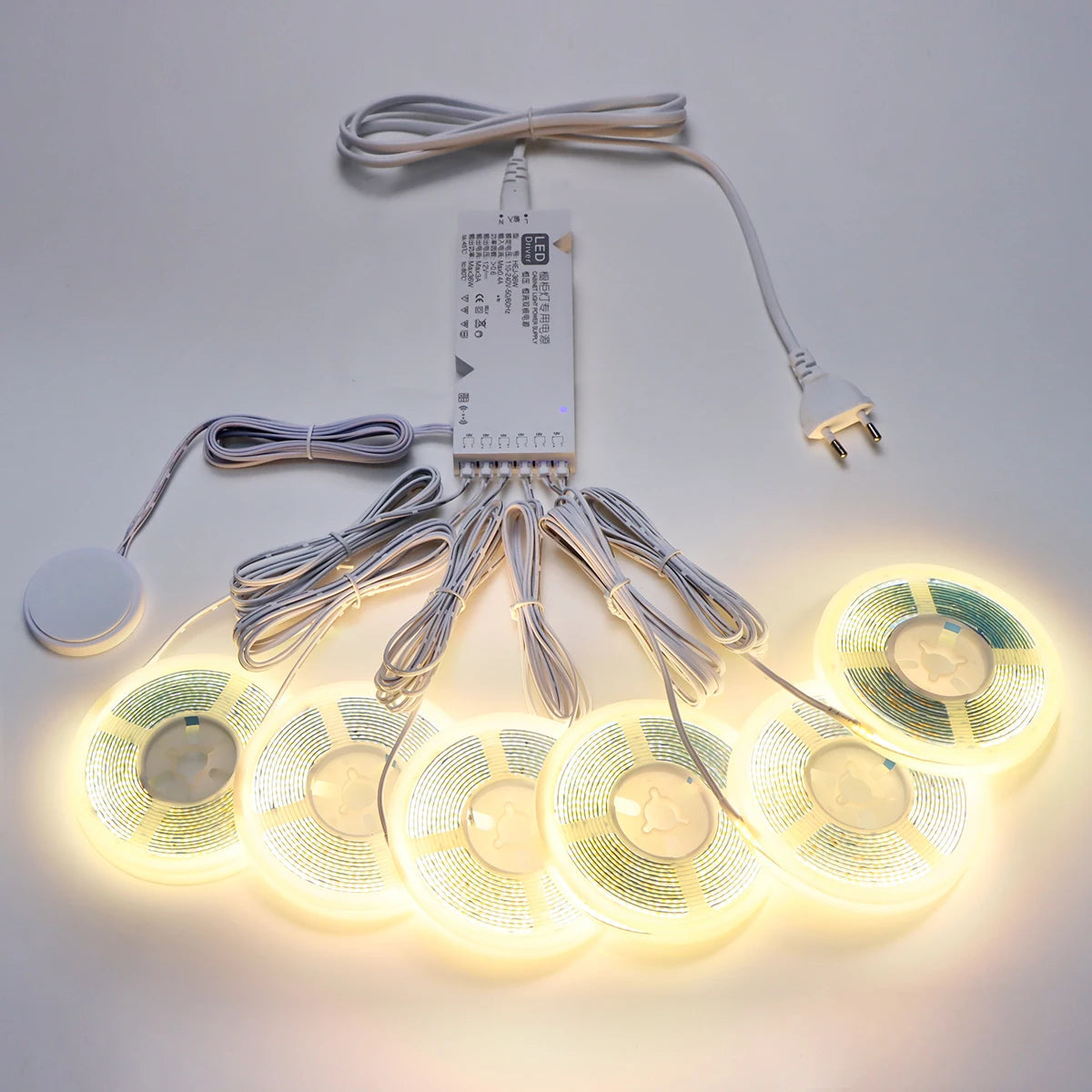 Smart Penetrable Wood COB LED Strip Touch Sensor Light